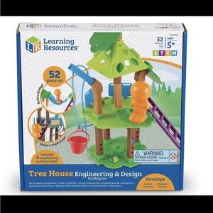 Learning Resources Tree House Engineering Set - Green and Purple